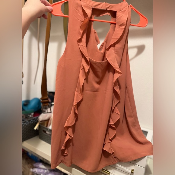 Entro Peach Ruffle Blouse - Picture 3 of 3